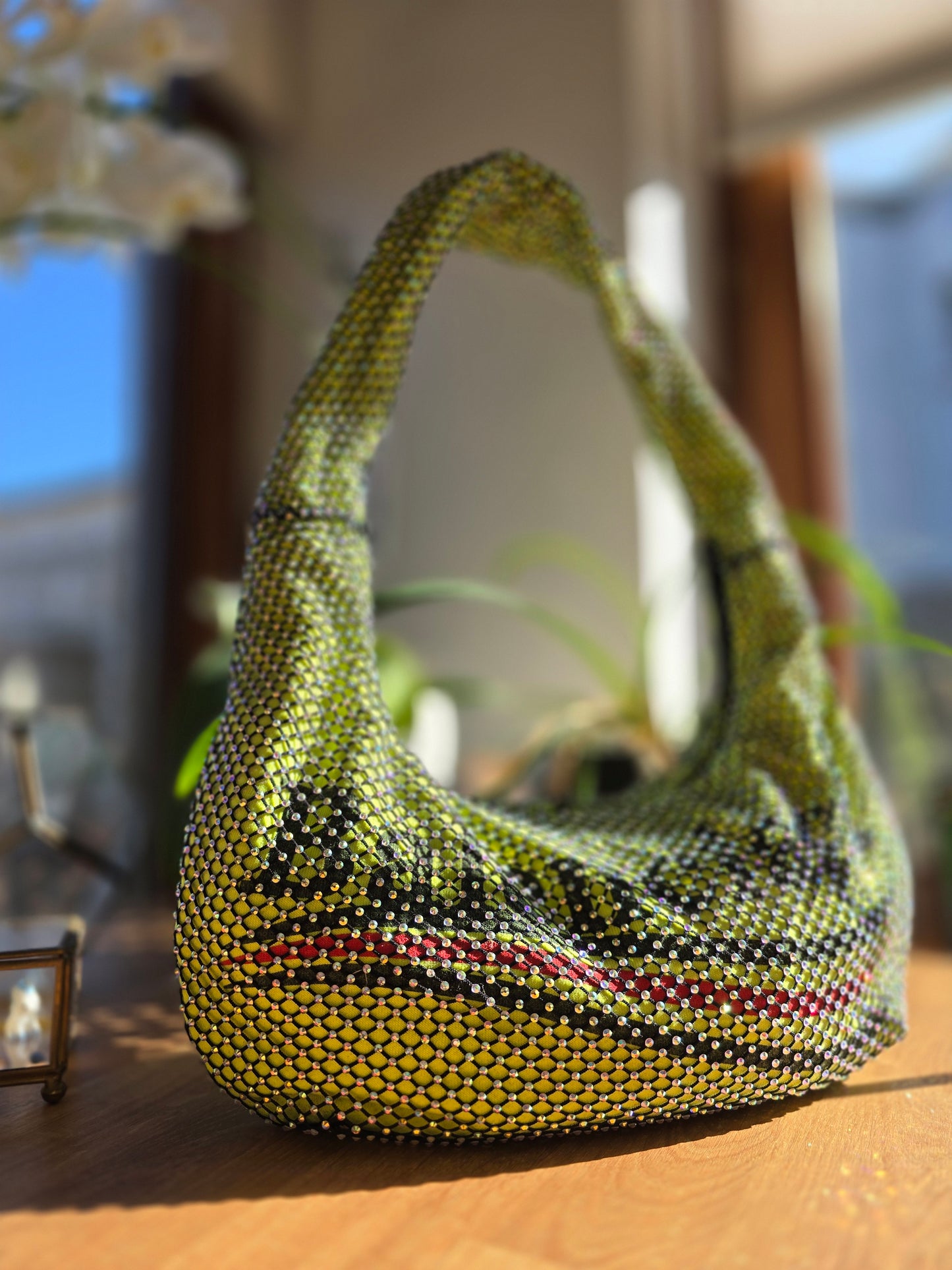 Sac Demi-Lune Strass à gogo