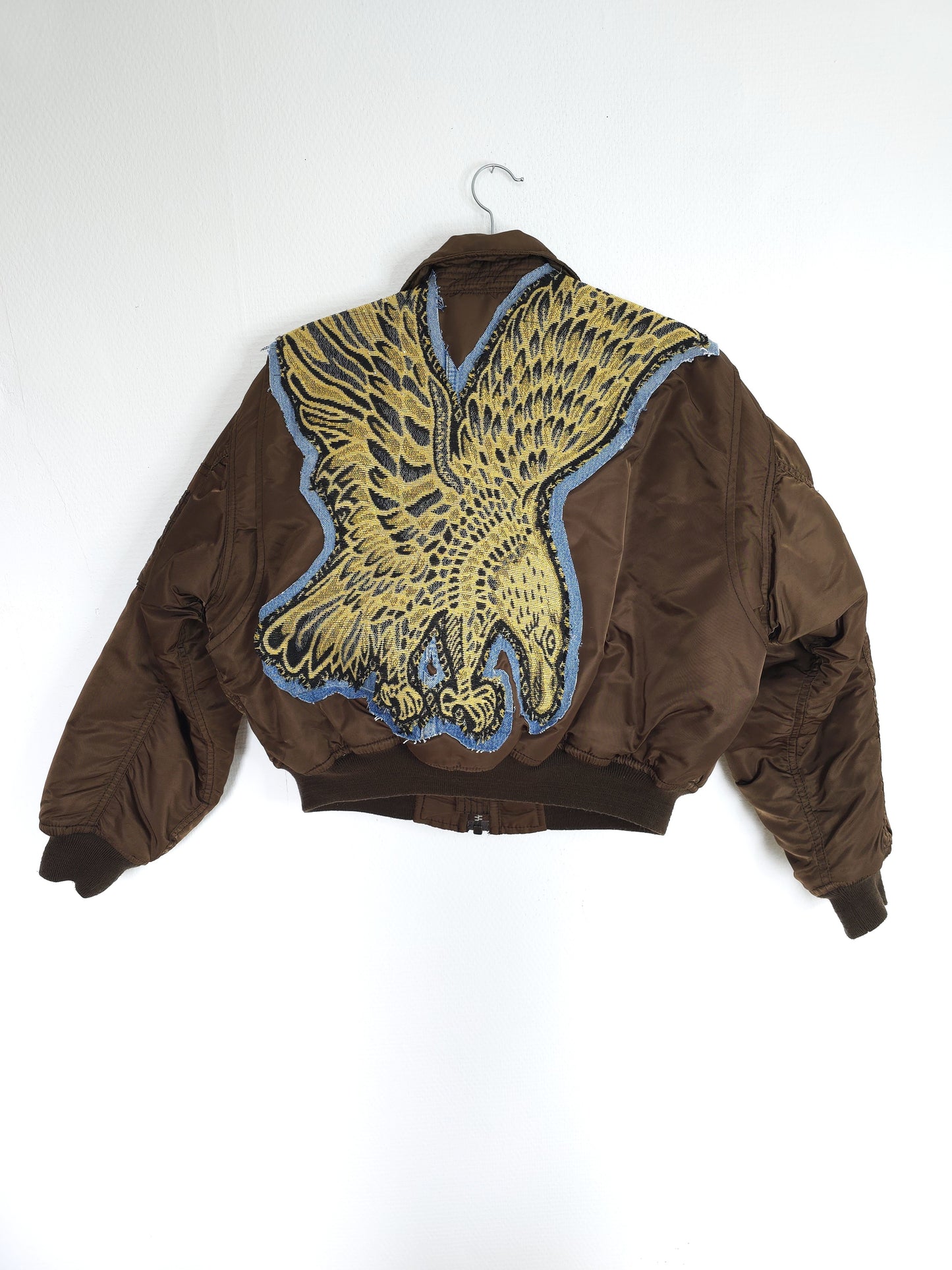 Bomber Schott authentique customisé Aigle x Jeans