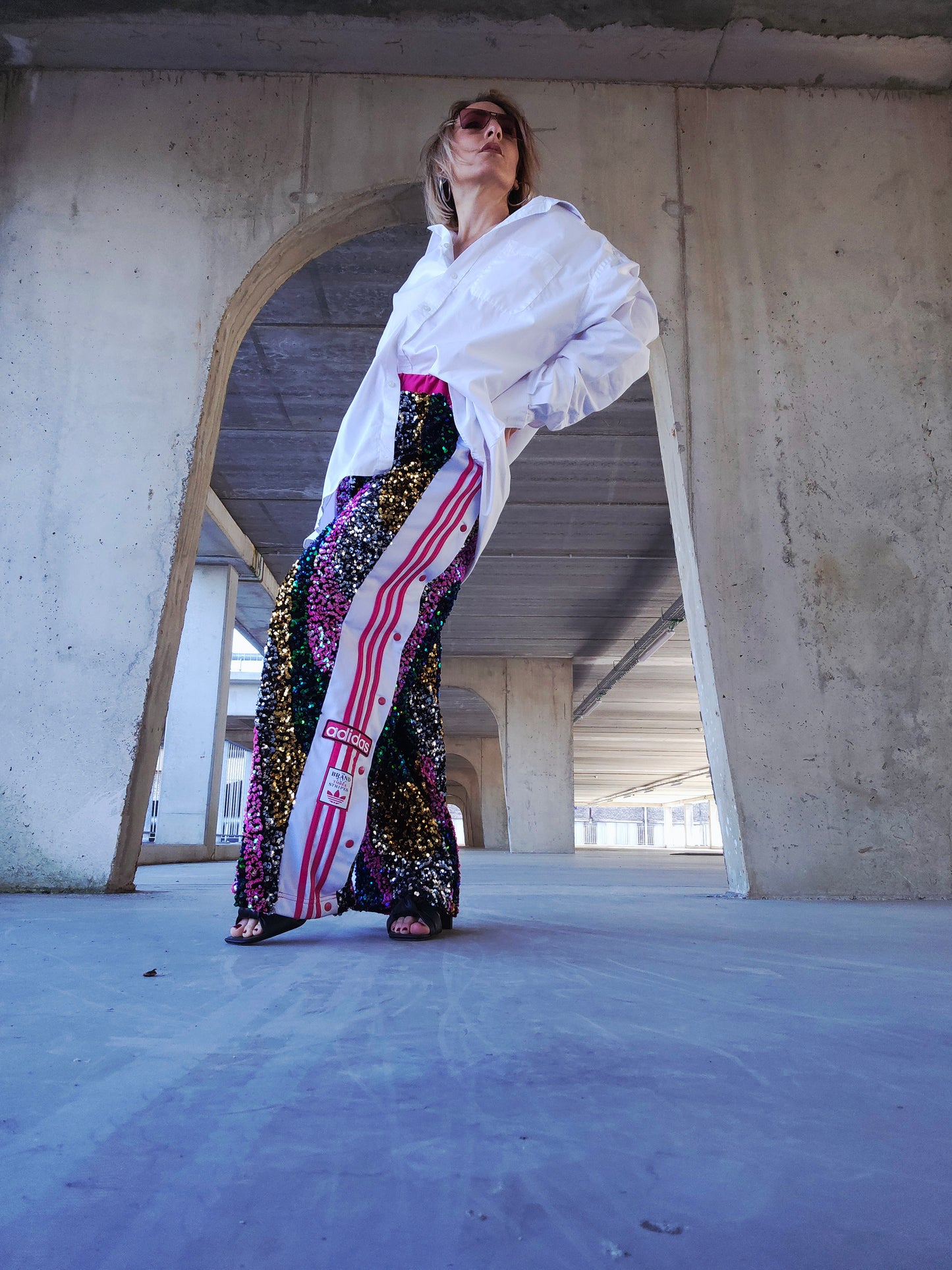 Pantalon AdiJeanne Sequins 70's Rose