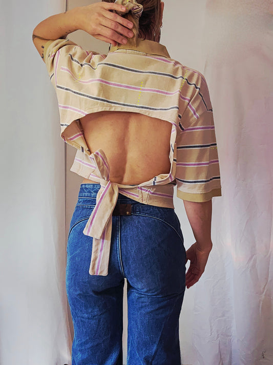 Le Polo Dos Nu Strass Fluo