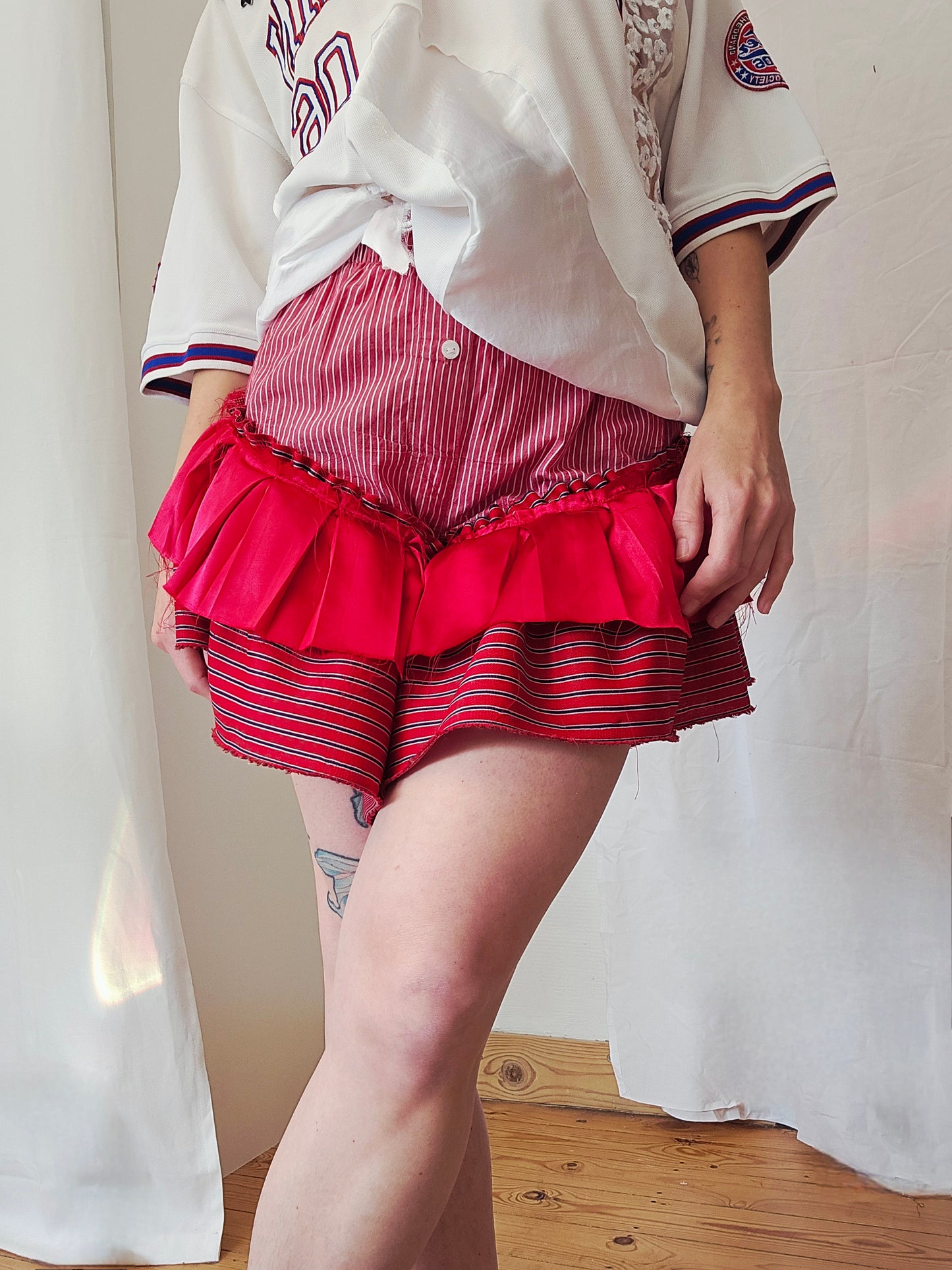 Short Froufrou rouge