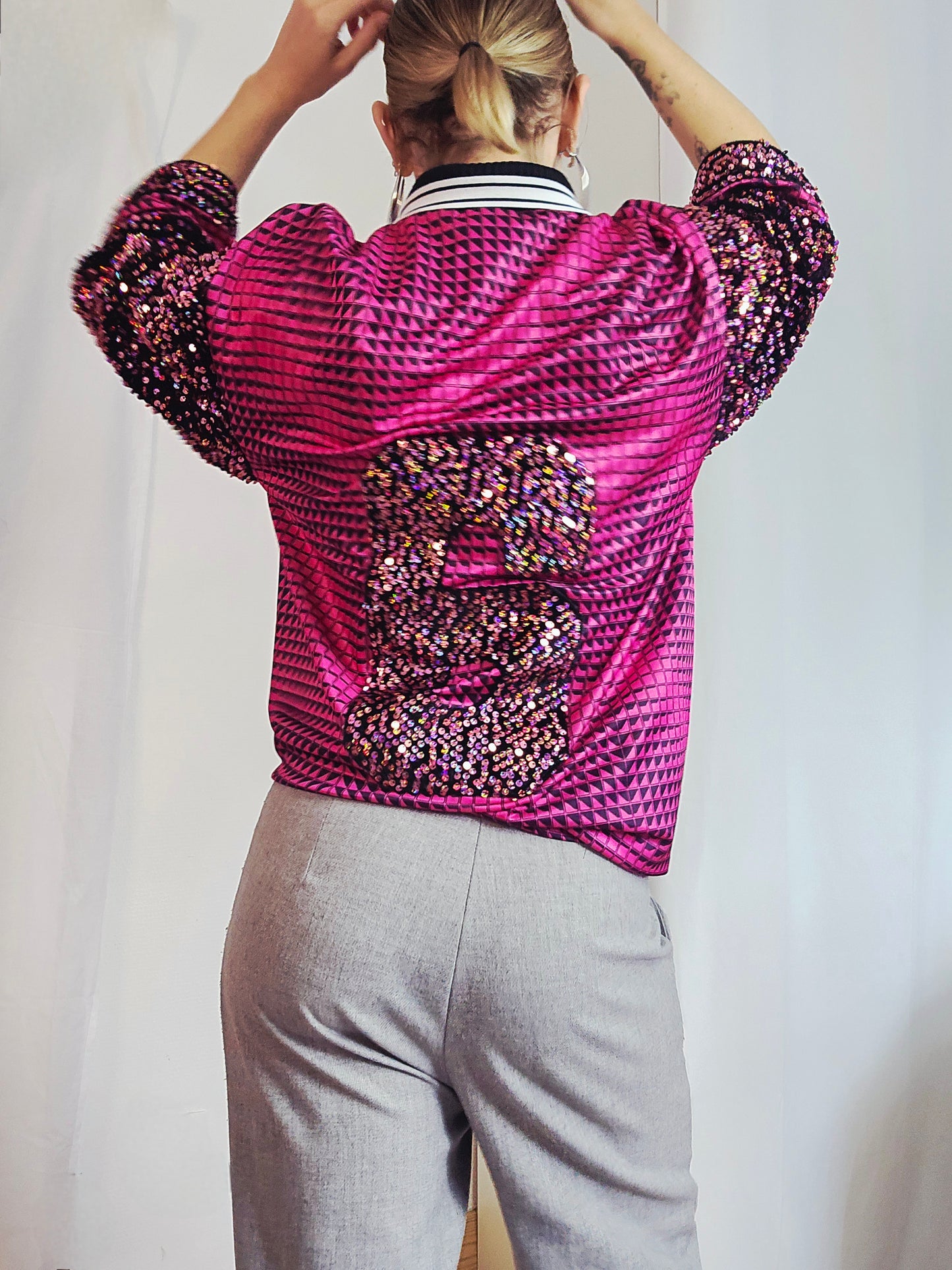 Maillot de foot Rose à Sequins n°6