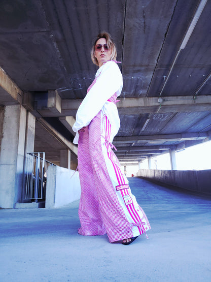 Pantalon AdiJeanne Vichy Rose