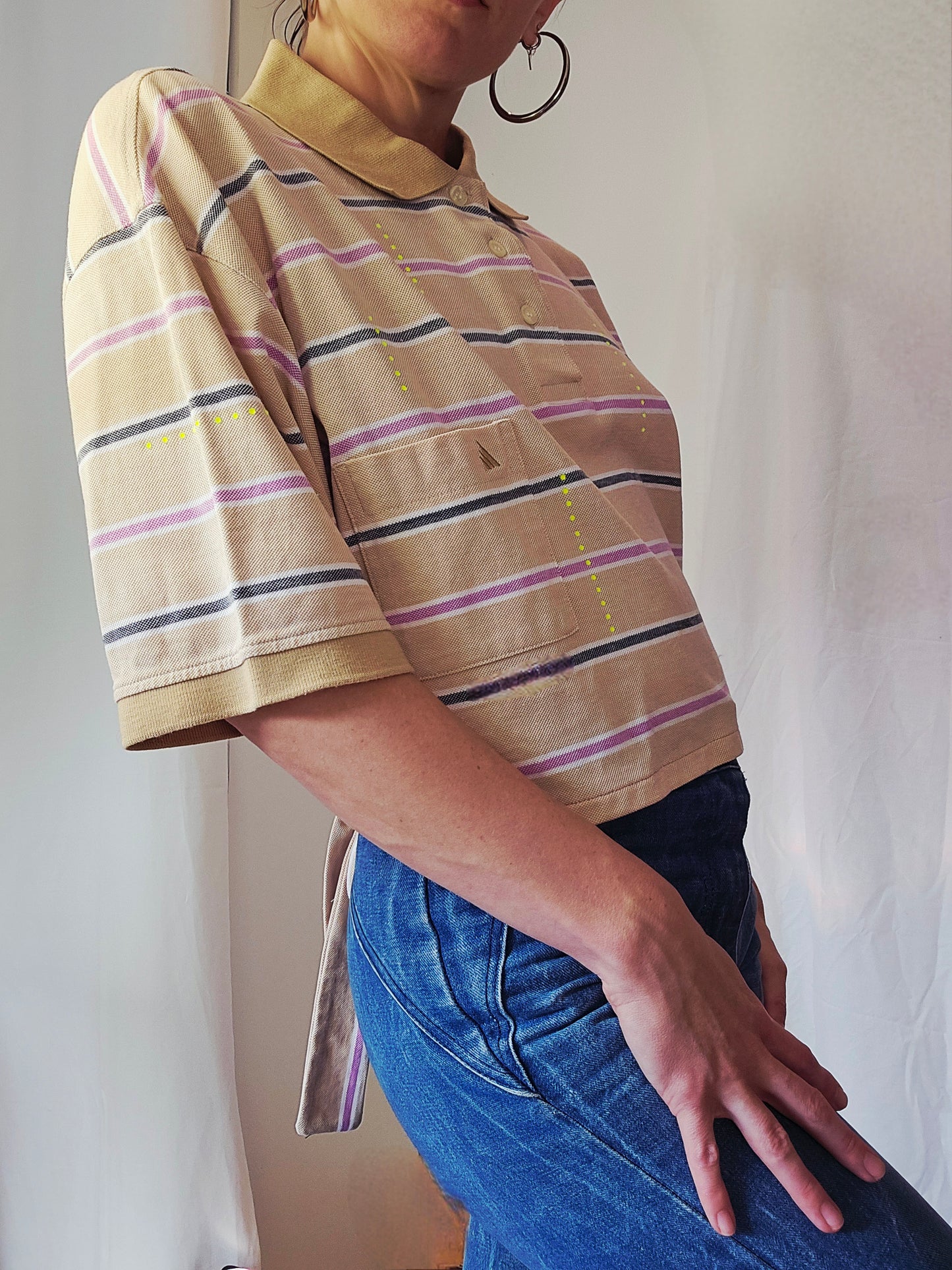 Le Polo Dos Nu Strass Fluo