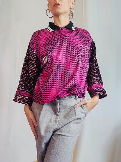 Maillot de foot Rose à Sequins n°6