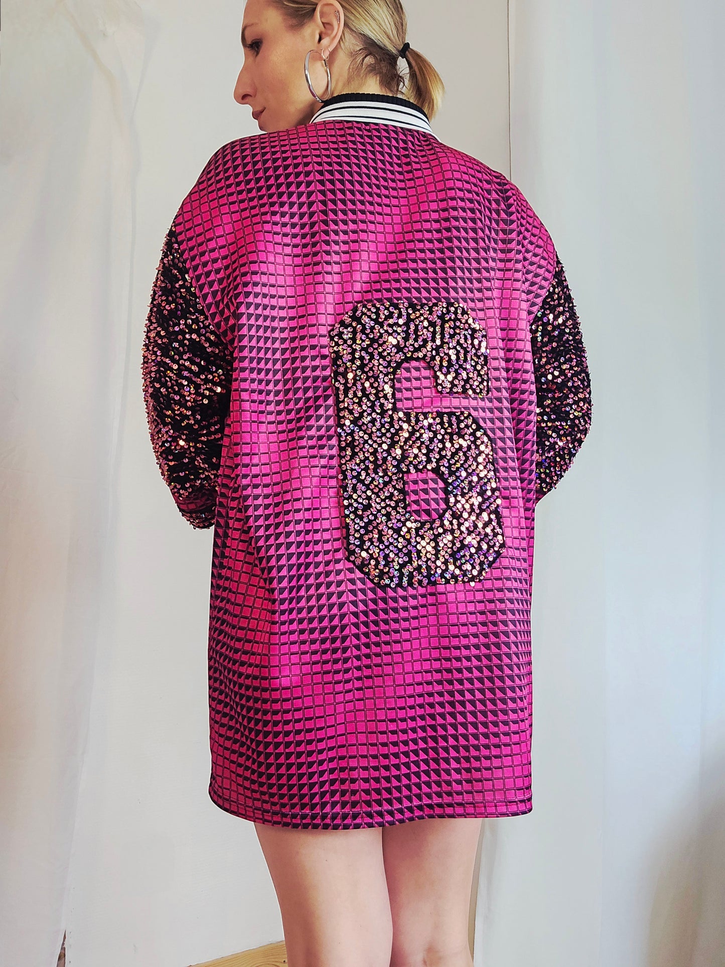 Maillot de foot Rose à Sequins n°6