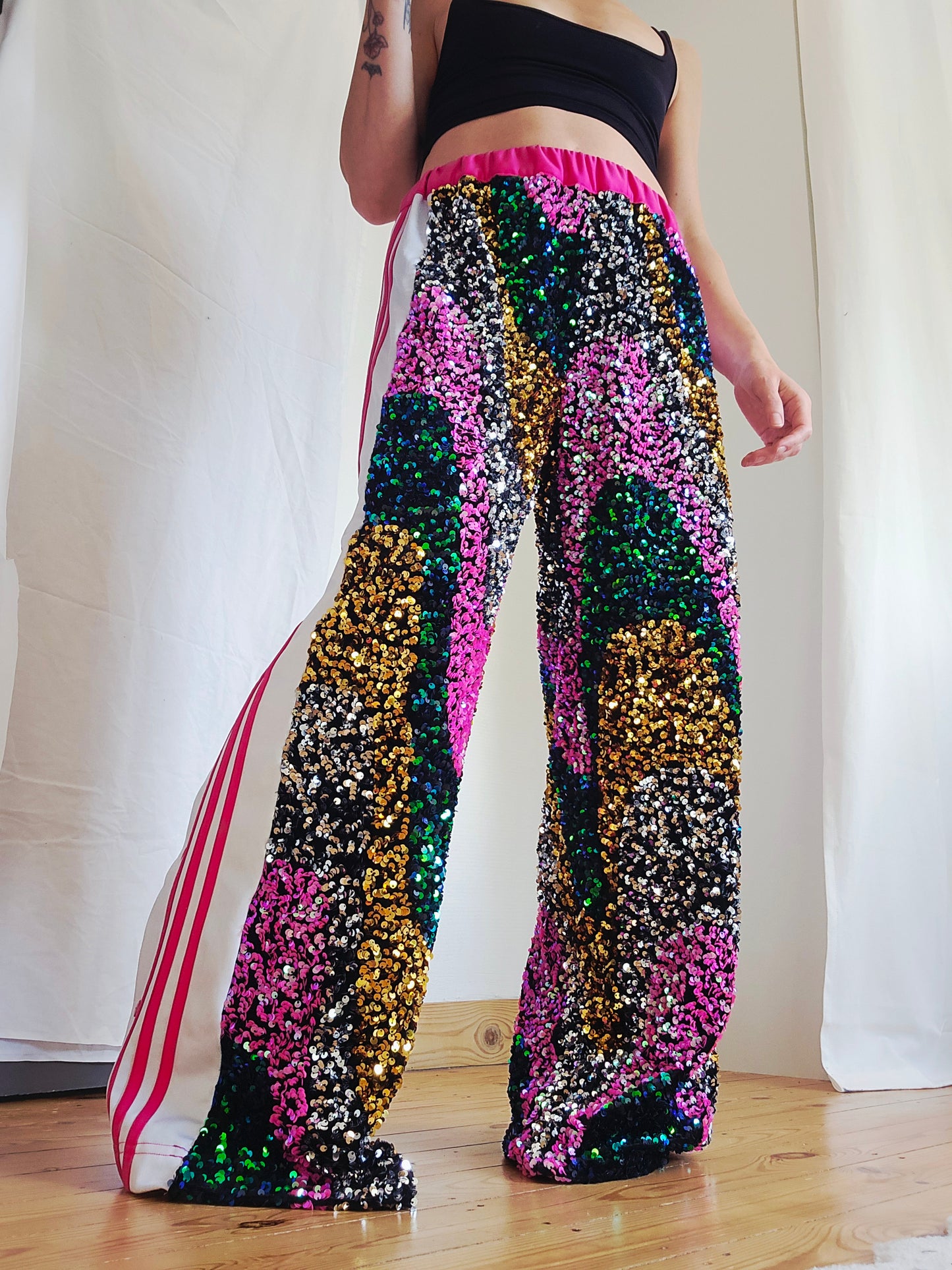 Pantalon AdiJeanne Sequins 70's Rose