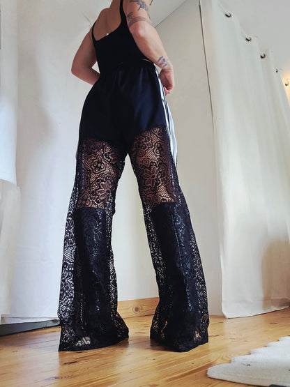 Pantalon AdiJeanne Noir Dentelle