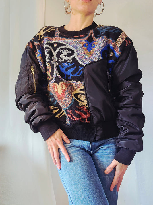 Pull hybride maille x bomber