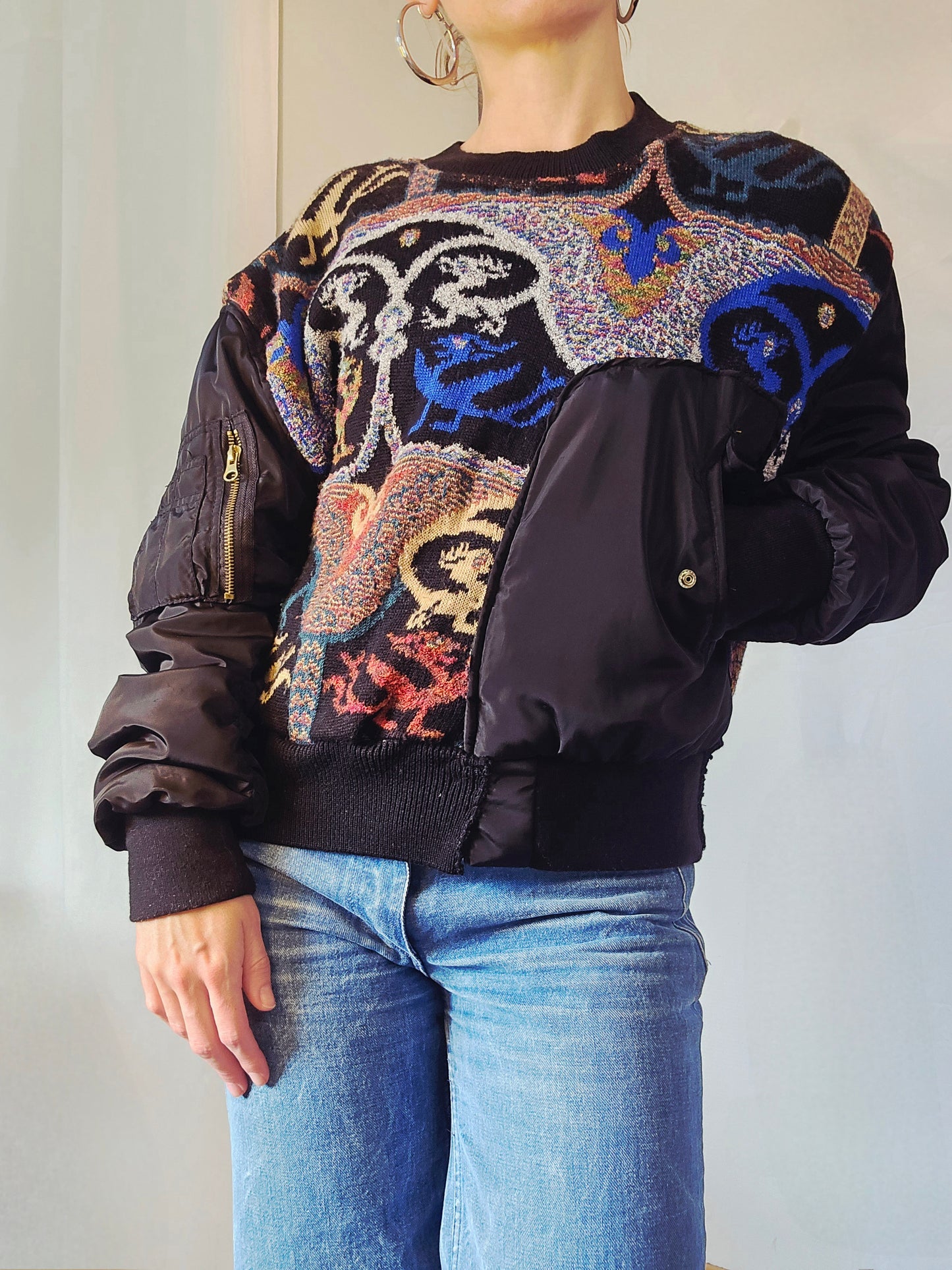 Pull hybride maille x bomber