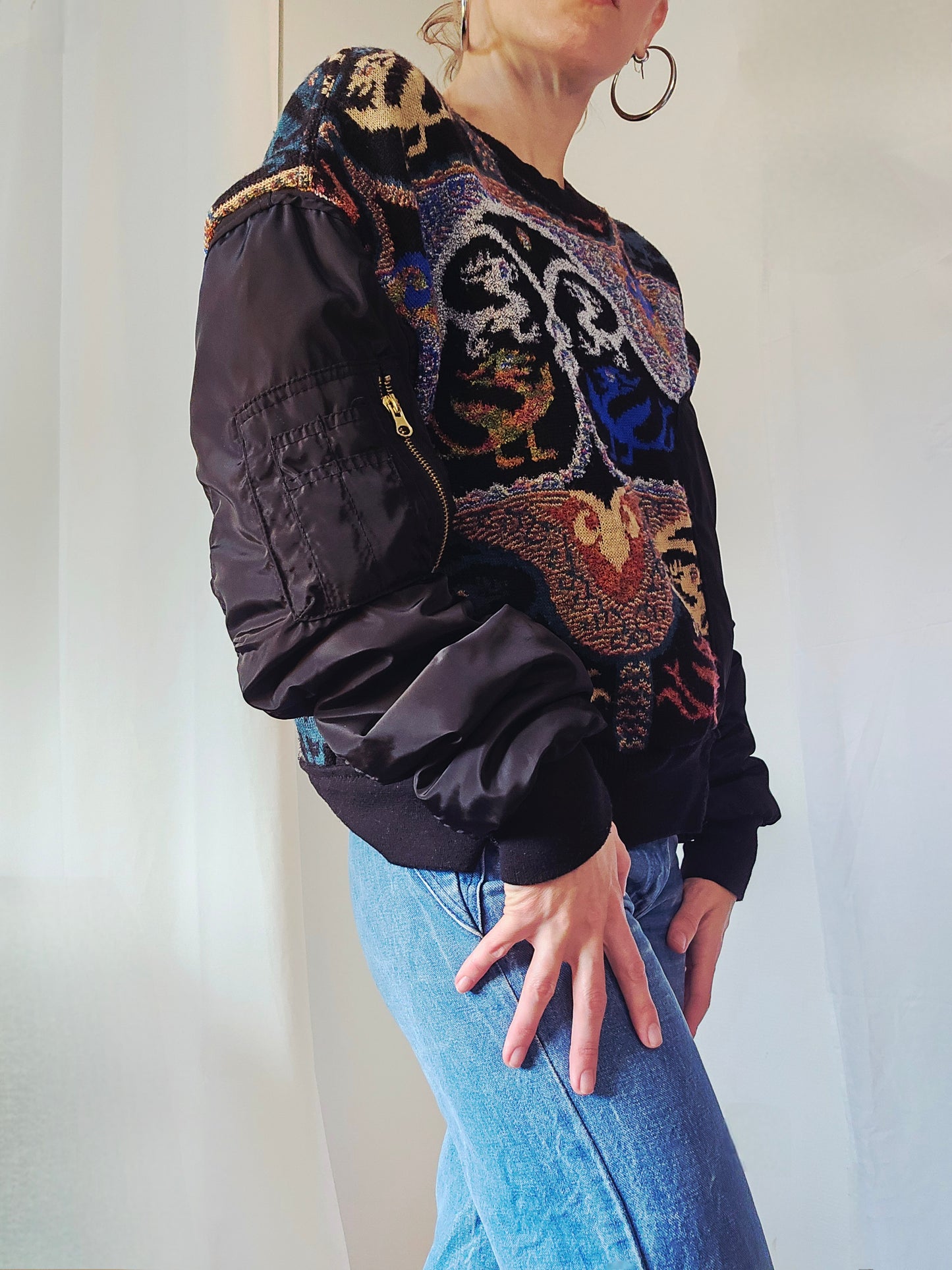 Pull hybride maille x bomber